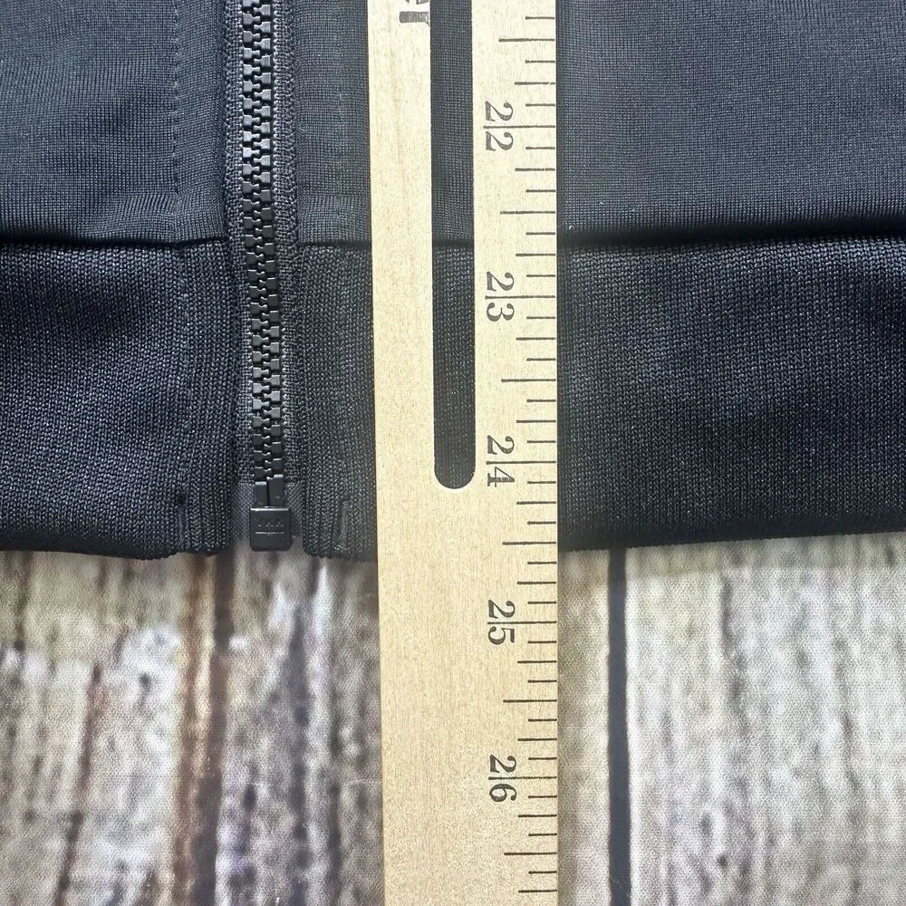 Adidas Jacket‎ Boys XL 18-20 Black/White Zip Up Track Sweater